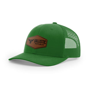 Ballistic Republic Logo Trucker Hat - Leather | Ballistic Republic™