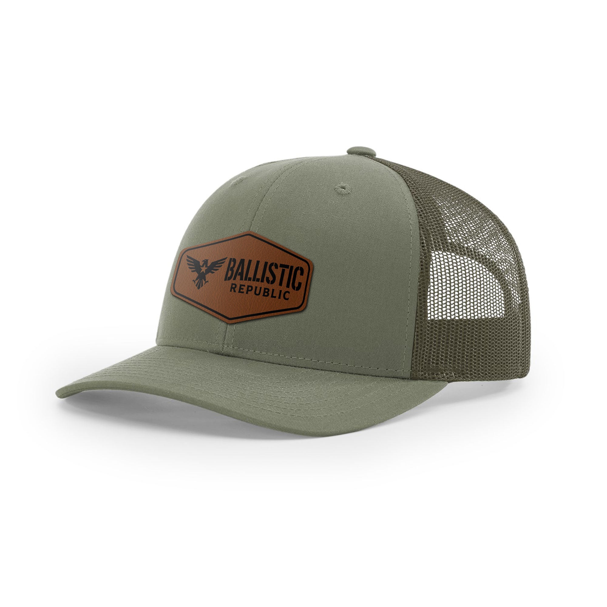 Ballistic Republic Logo Trucker Hat - Leather | Ballistic Republic™