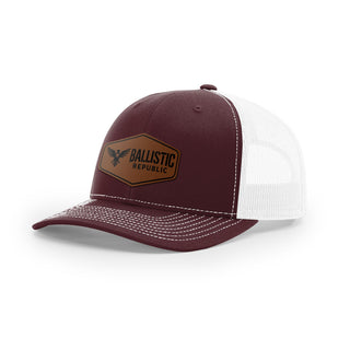 Ballistic Republic Logo Trucker Hat - Leather | Ballistic Republic™