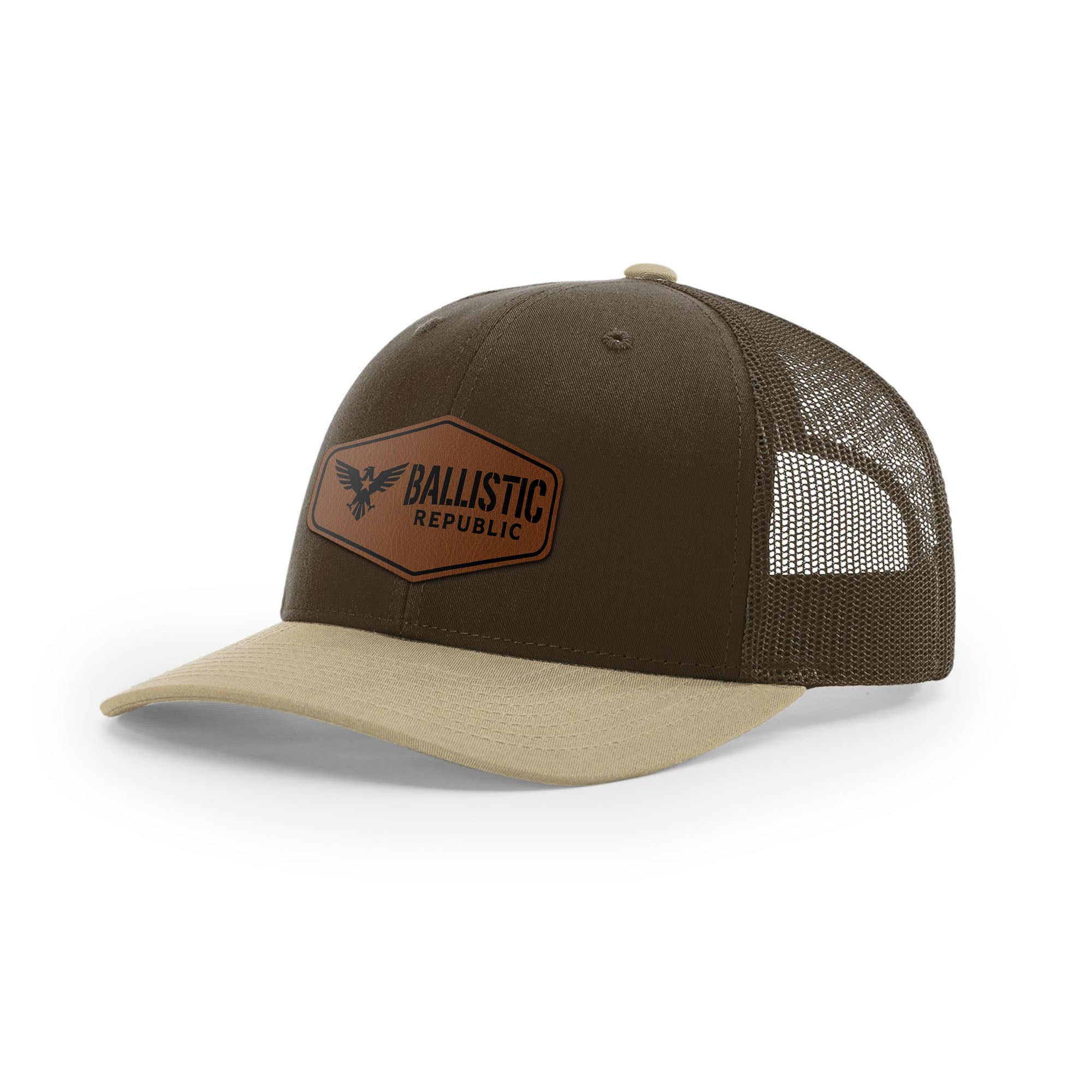Ballistic Republic Logo Trucker Hat - Leather | Ballistic Republic™