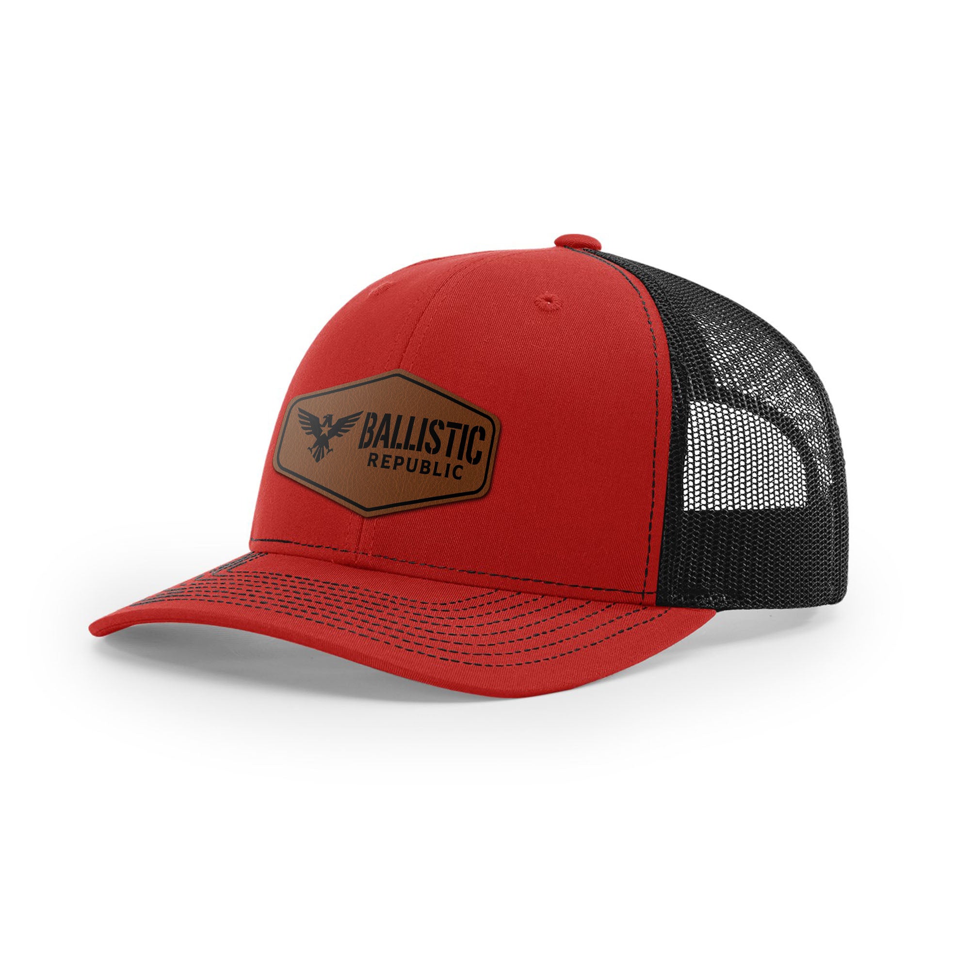 Ballistic Republic Logo Trucker Hat - Leather | Ballistic Republic™