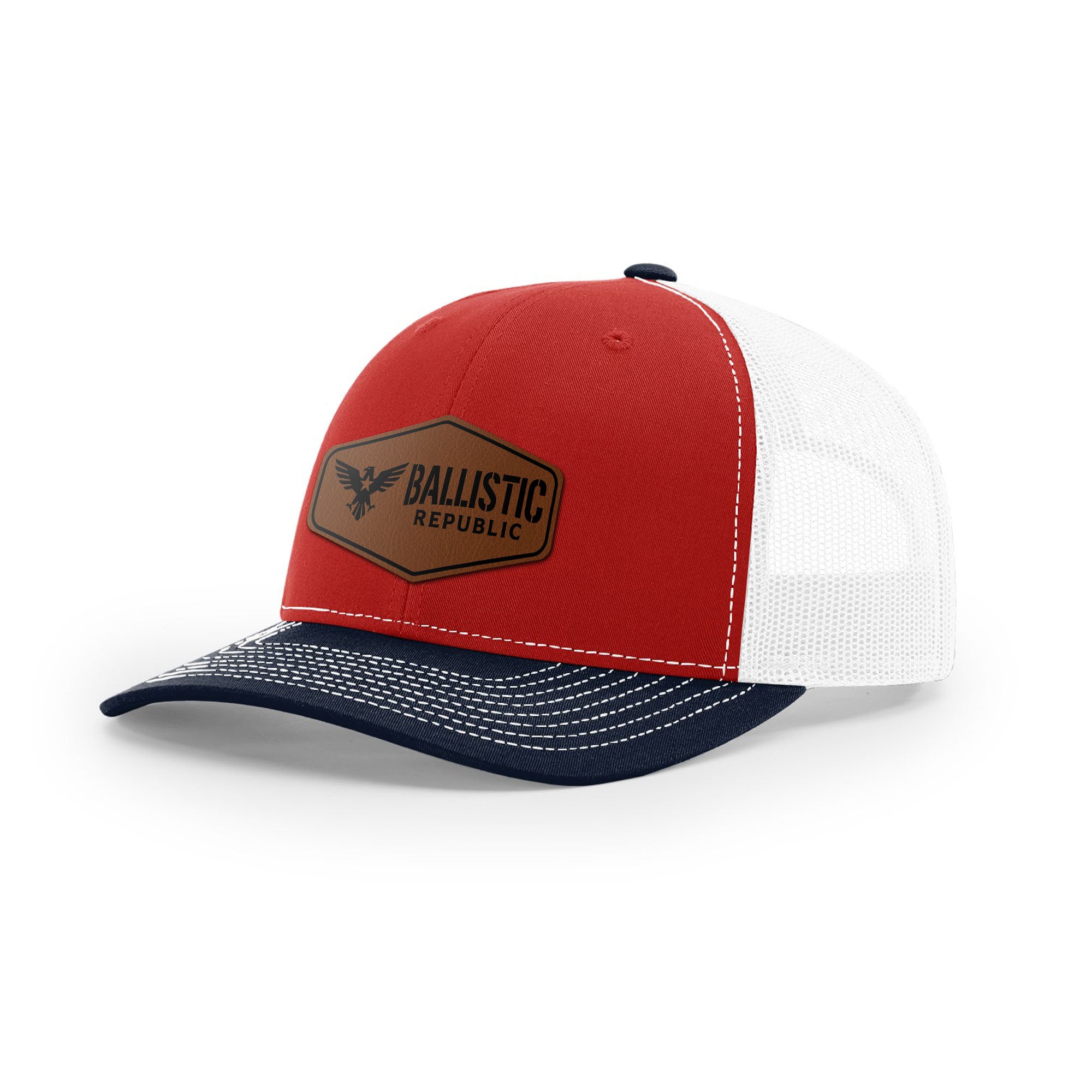 Ballistic Republic Logo Trucker Hat - Leather | Ballistic Republic™