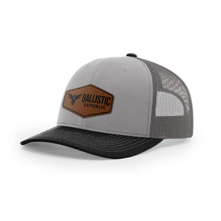 Ballistic Republic Logo Trucker Hat - Leather | Ballistic Republic™