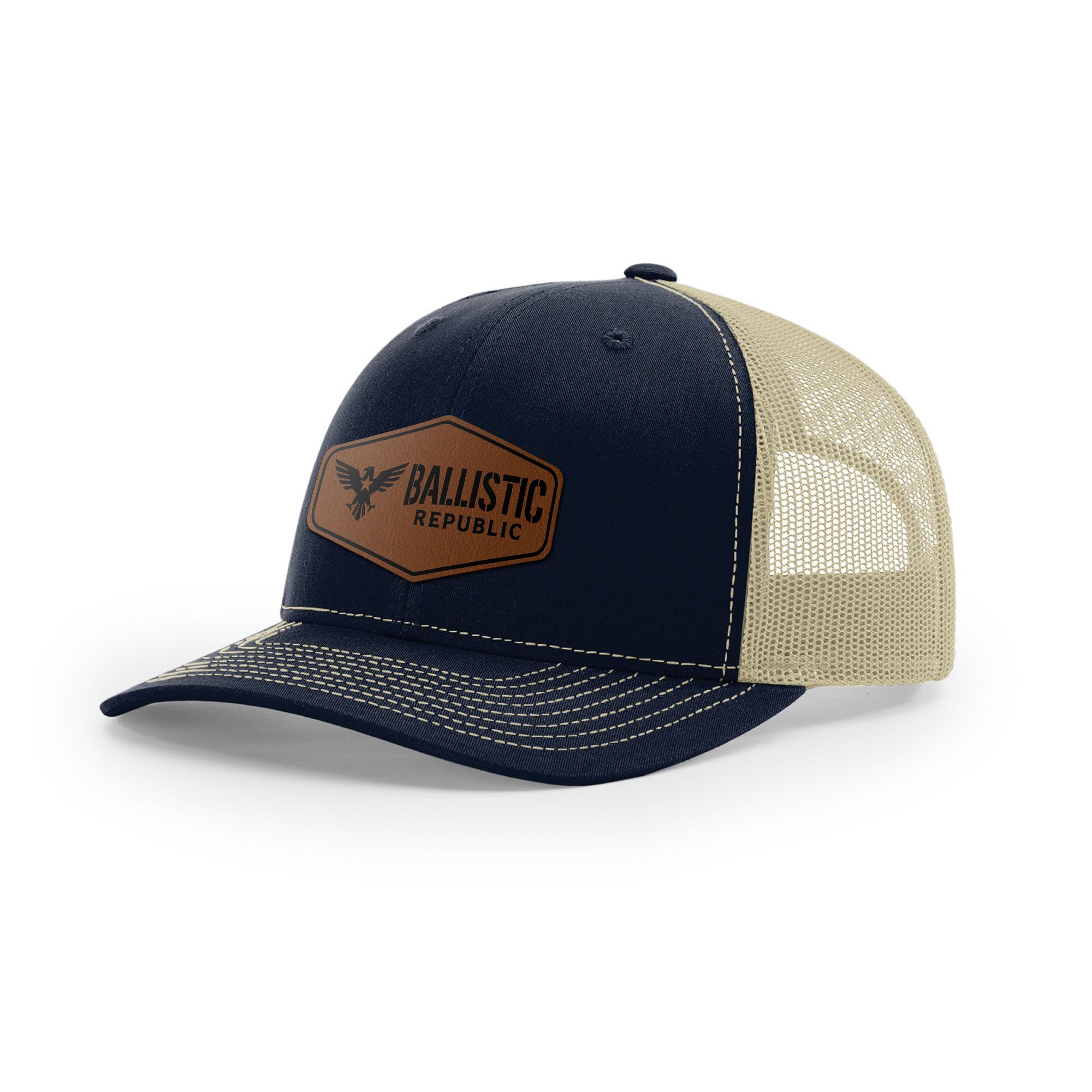 Ballistic Republic Logo Trucker Hat - Leather | Ballistic Republic™