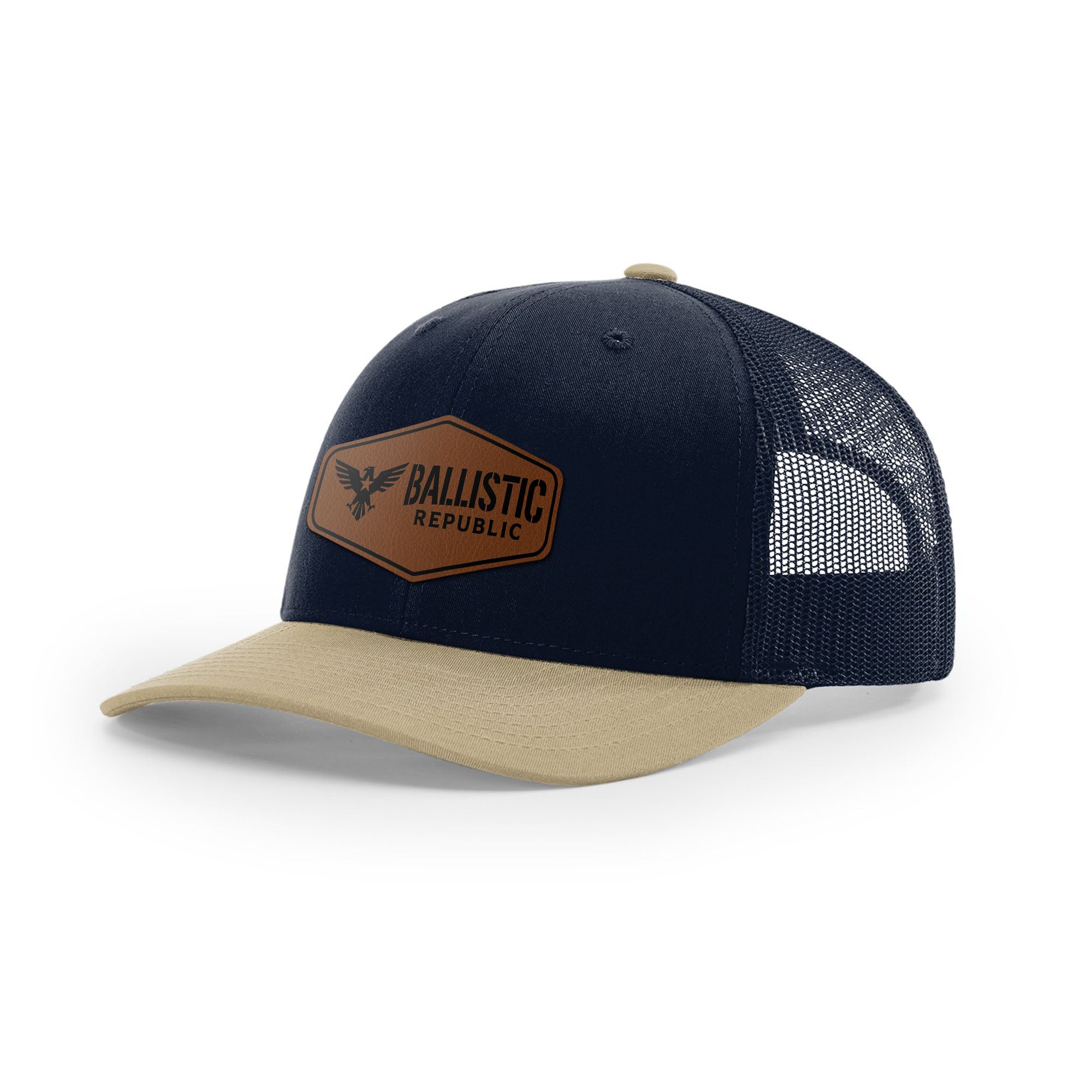 Ballistic Republic Logo Trucker Hat - Leather | Ballistic Republic™