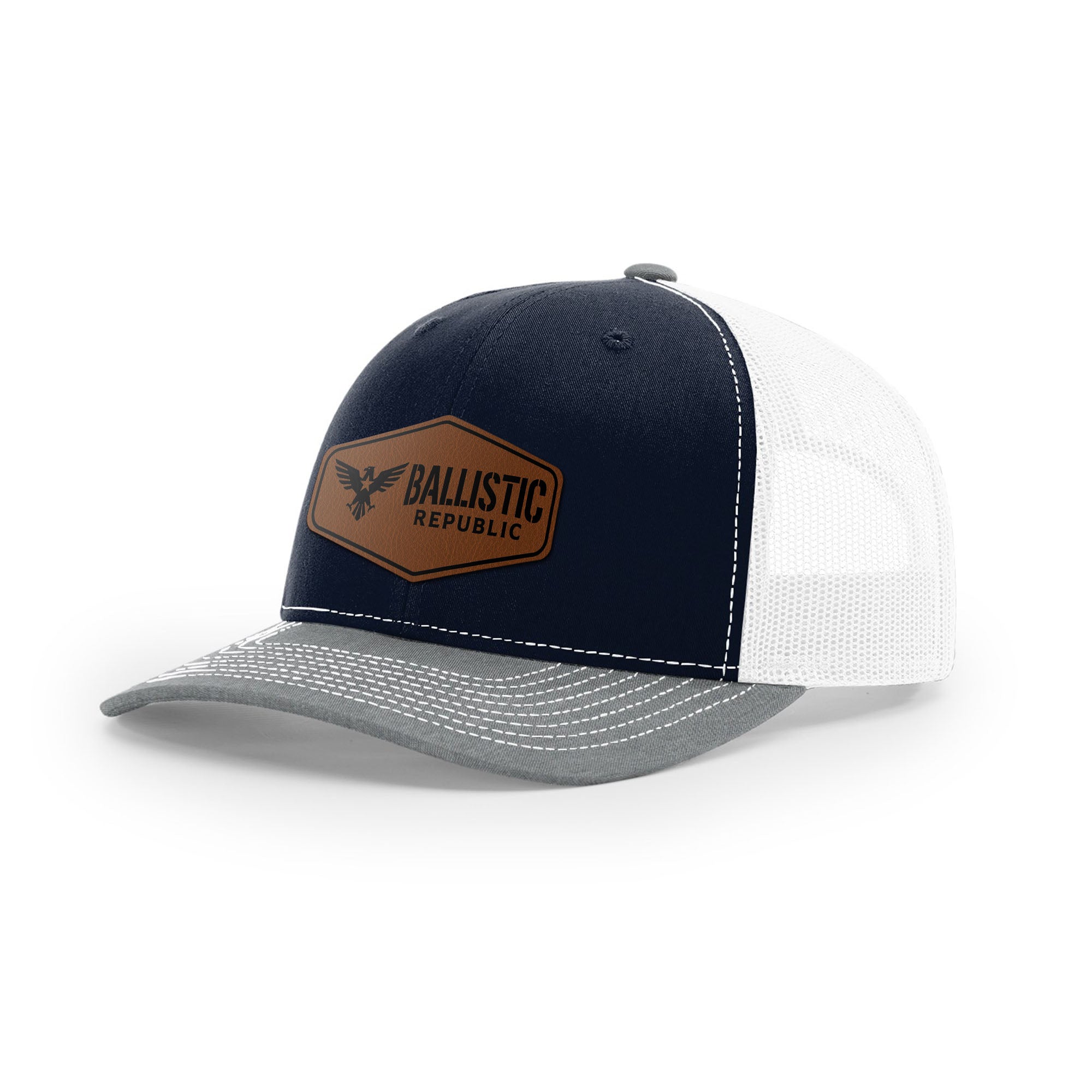 Ballistic Republic Logo Trucker Hat - Leather | Ballistic Republic™