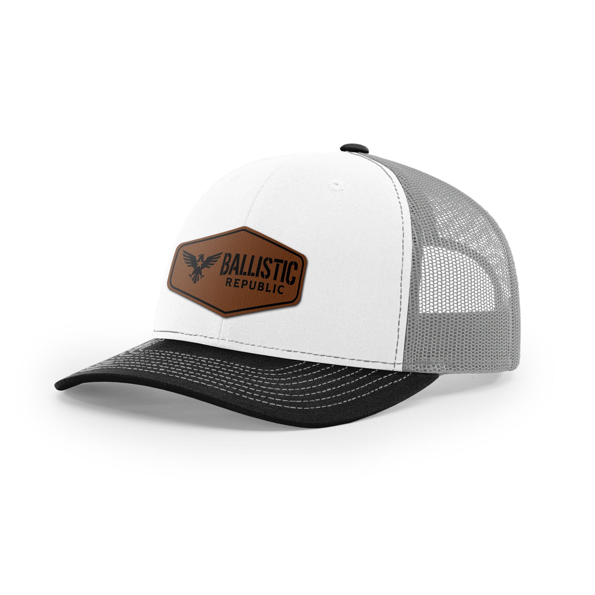 Ballistic Republic Logo Trucker Hat - Leather | Ballistic Republic™