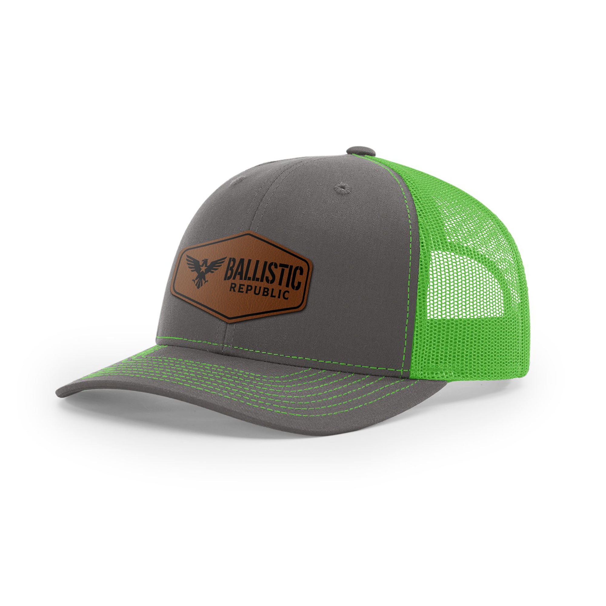 Ballistic Republic Logo Trucker Hat - Leather | Ballistic Republic™