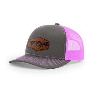 Ballistic Republic Logo Trucker Hat - Leather | Ballistic Republic™