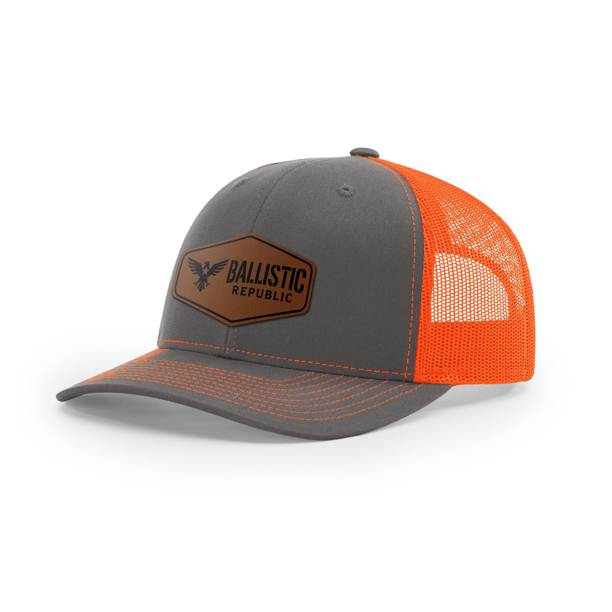 Ballistic Republic Logo Trucker Hat - Leather | Ballistic Republic™