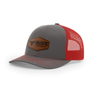 Ballistic Republic Logo Trucker Hat - Leather | Ballistic Republic™