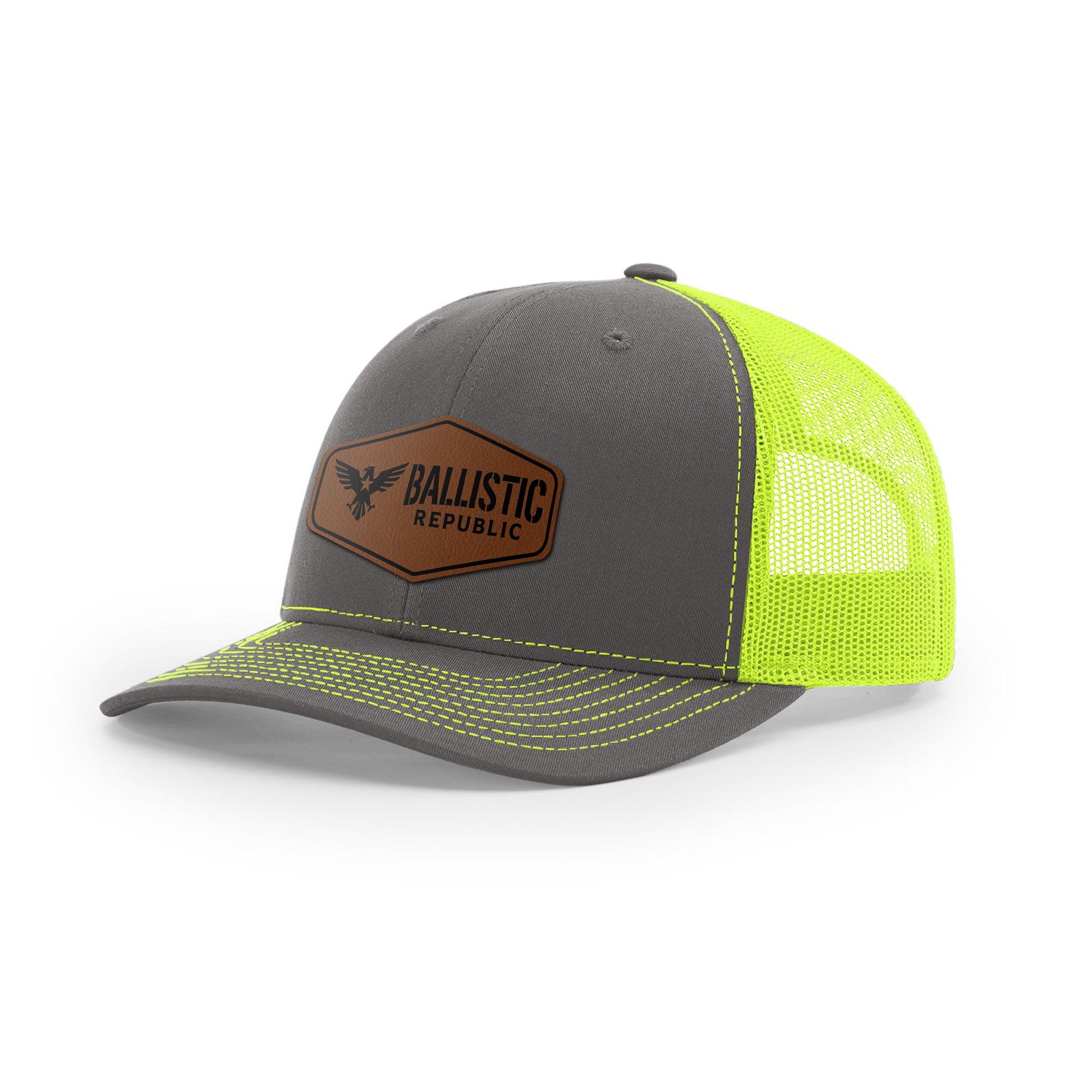 Ballistic Republic Logo Trucker Hat - Leather | Ballistic Republic™
