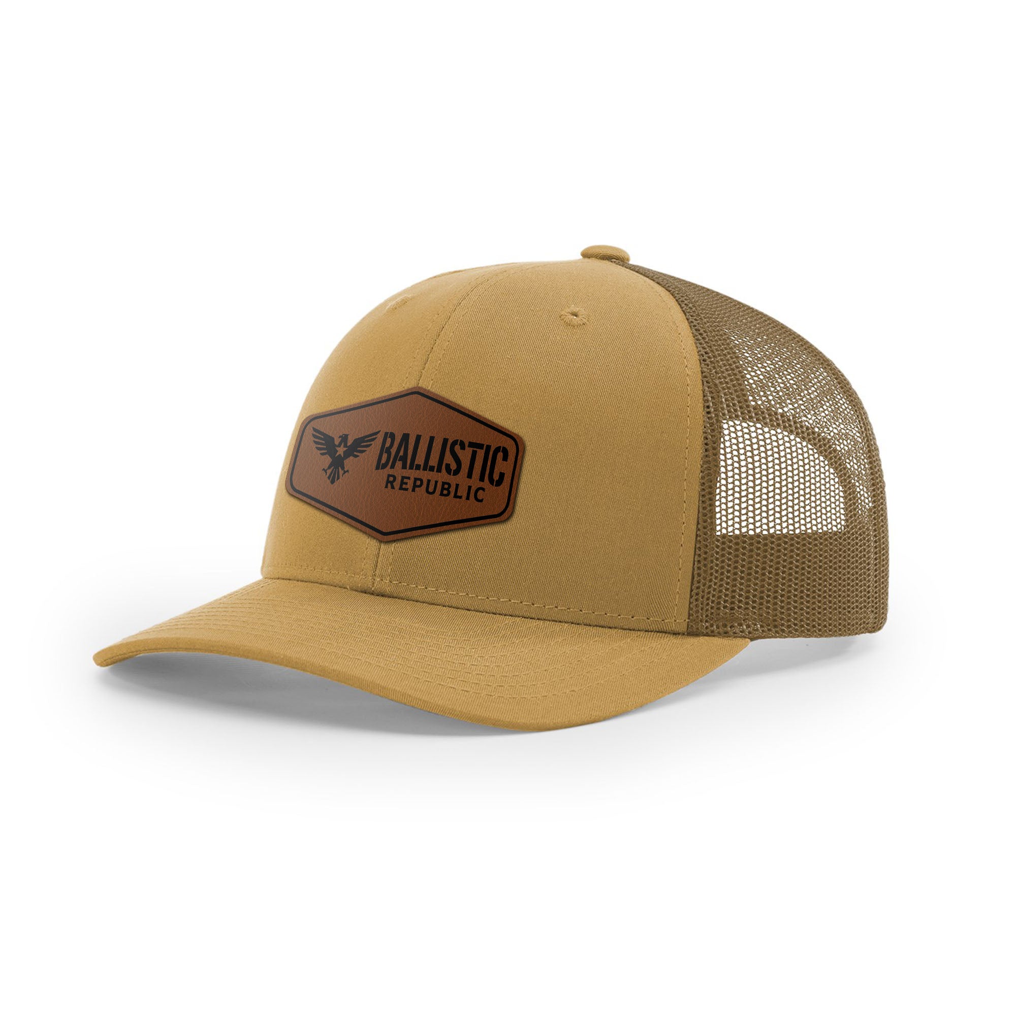 Ballistic Republic Logo Trucker Hat - Leather | Ballistic Republic™