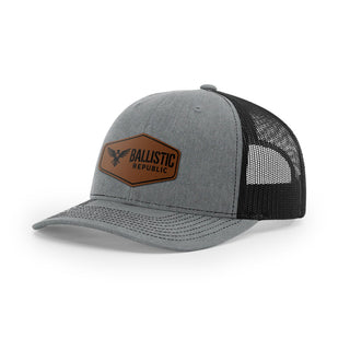 Ballistic Republic Logo Trucker Hat - Leather | Ballistic Republic™