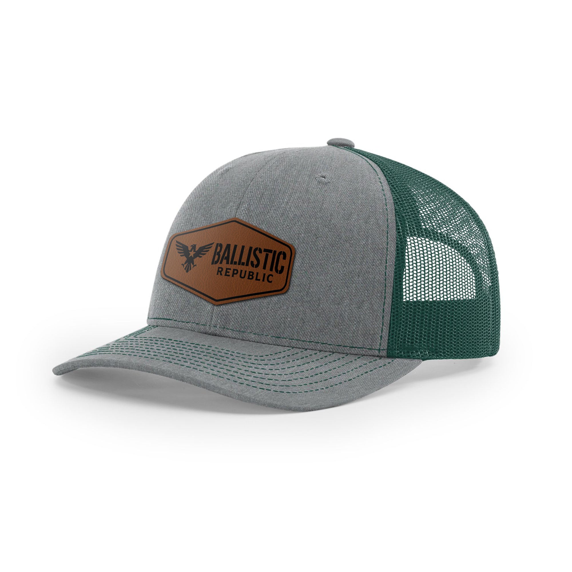 Ballistic Republic Logo Trucker Hat - Leather | Ballistic Republic™