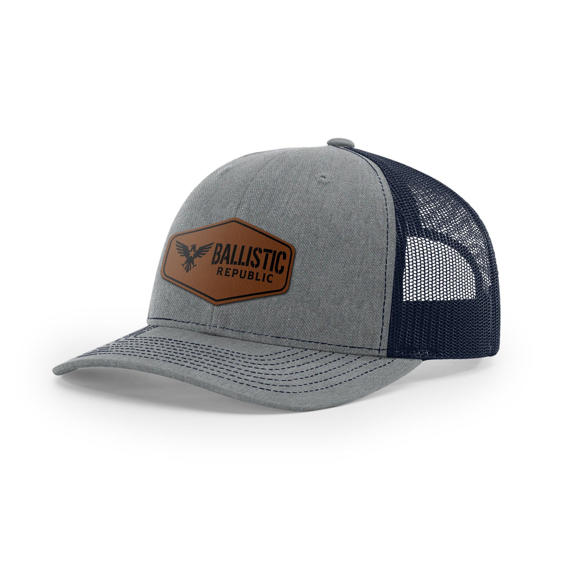 Ballistic Republic Logo Trucker Hat - Leather | Ballistic Republic™