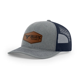 Ballistic Republic Logo Trucker Hat - Leather | Ballistic Republic™