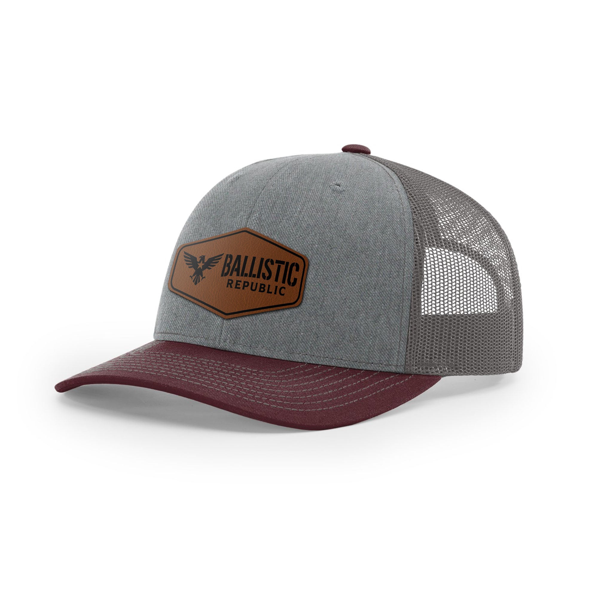 Ballistic Republic Logo Trucker Hat - Leather | Ballistic Republic™