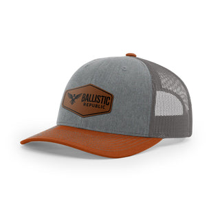 Ballistic Republic Logo Trucker Hat - Leather | Ballistic Republic™