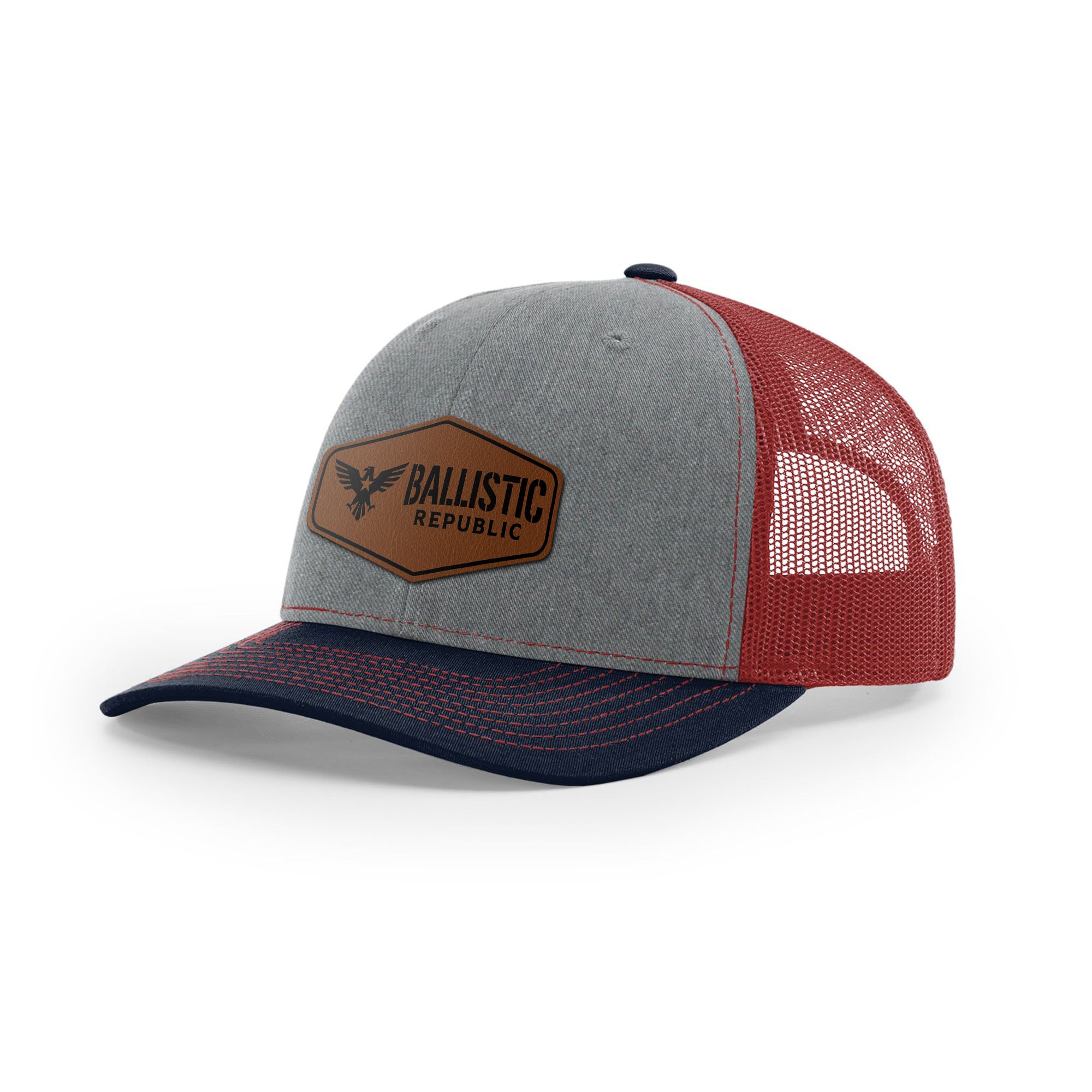 Ballistic Republic Logo Trucker Hat - Leather | Ballistic Republic™