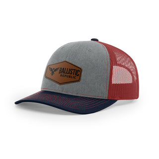 Ballistic Republic Logo Trucker Hat - Leather | Ballistic Republic™