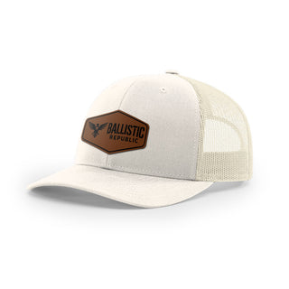 Ballistic Republic Logo Trucker Hat - Leather | Ballistic Republic™