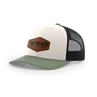 Ballistic Republic Logo Trucker Hat - Leather | Ballistic Republic™