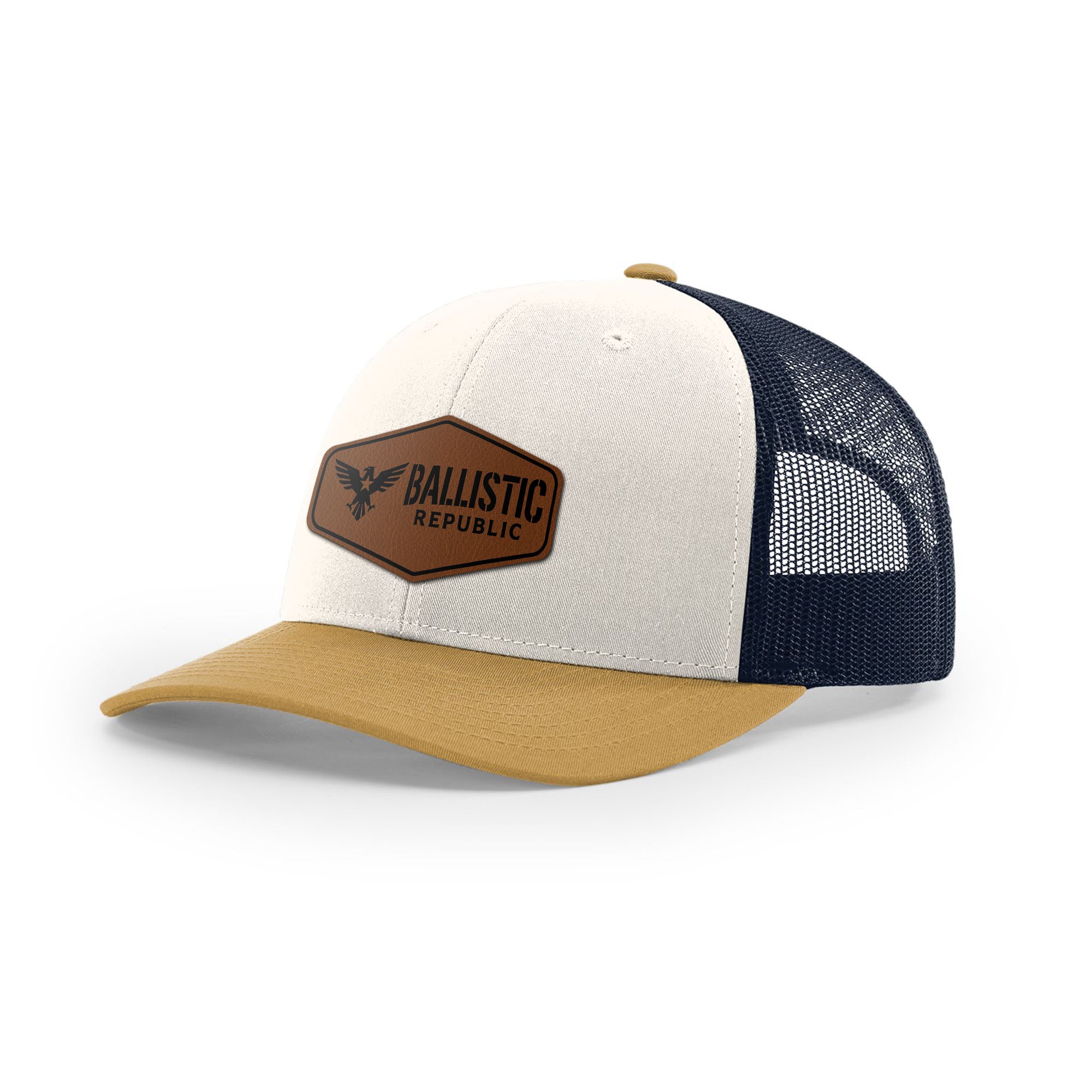 Ballistic Republic Logo Trucker Hat - Leather | Ballistic Republic™