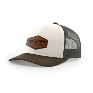 Ballistic Republic Logo Trucker Hat - Leather | Ballistic Republic™