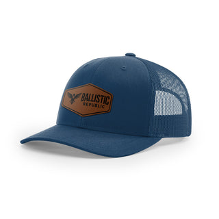 Ballistic Republic Logo Trucker Hat - Leather | Ballistic Republic™