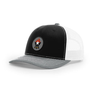 BBQ Grill Icon Trucker Hat - Black