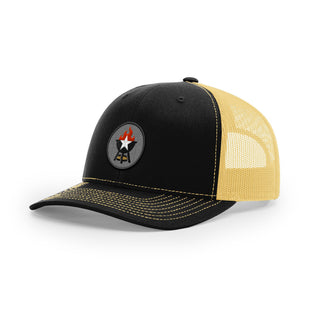 BBQ Grill Icon Trucker Hat - Black