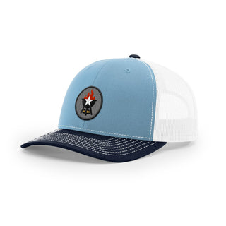BBQ Grill Icon Trucker Hat - Black