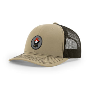 BBQ Grill Icon Trucker Hat - Black