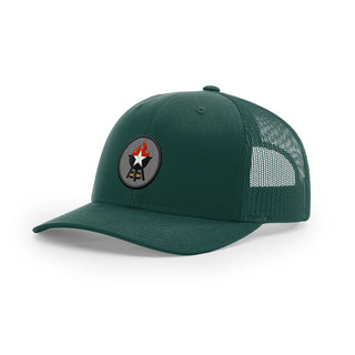 BBQ Grill Icon Trucker Hat - Black