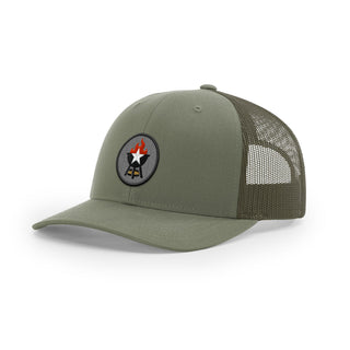 BBQ Grill Icon Trucker Hat - Black