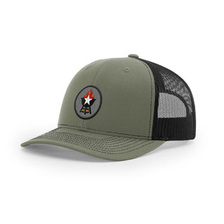 BBQ Grill Icon Trucker Hat - Black