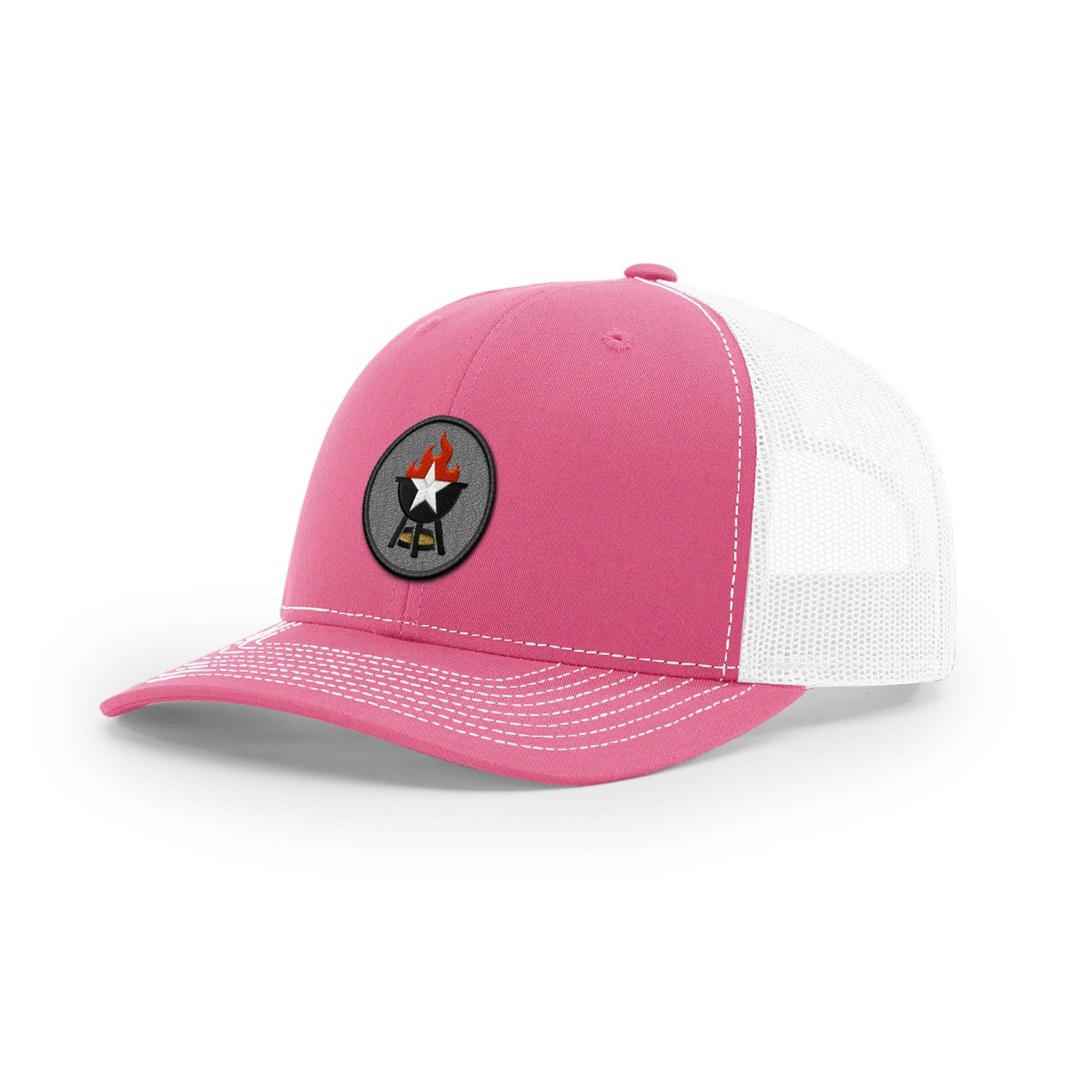 BBQ Grill Icon Trucker Hat - Black