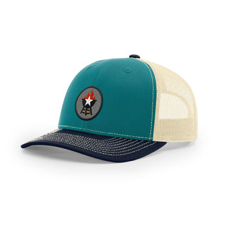 BBQ Grill Icon Trucker Hat - Black