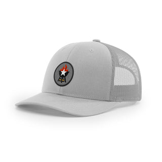 BBQ Grill Icon Trucker Hat - Black