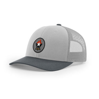 BBQ Grill Icon Trucker Hat - Black
