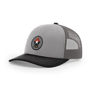 BBQ Grill Icon Trucker Hat - Black