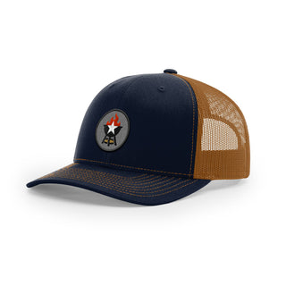 BBQ Grill Icon Trucker Hat - Black