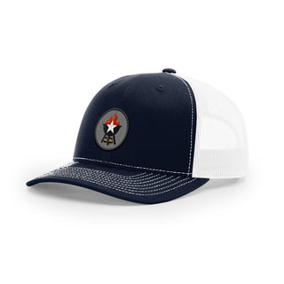 BBQ Grill Icon Trucker Hat - Black