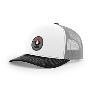 BBQ Grill Icon Trucker Hat - Black
