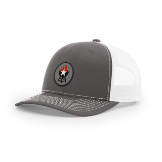 BBQ Grill Icon Trucker Hat - Black