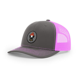 BBQ Grill Icon Trucker Hat - Black