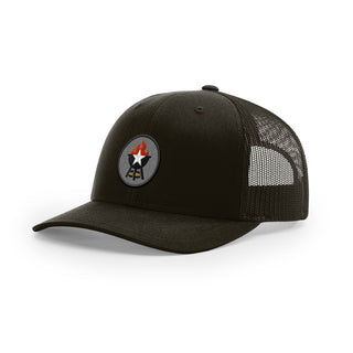 BBQ Grill Icon Trucker Hat - Black