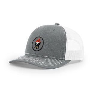 BBQ Grill Icon Trucker Hat - Black