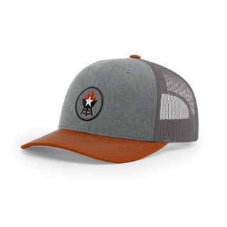 BBQ Grill Icon Trucker Hat - Black